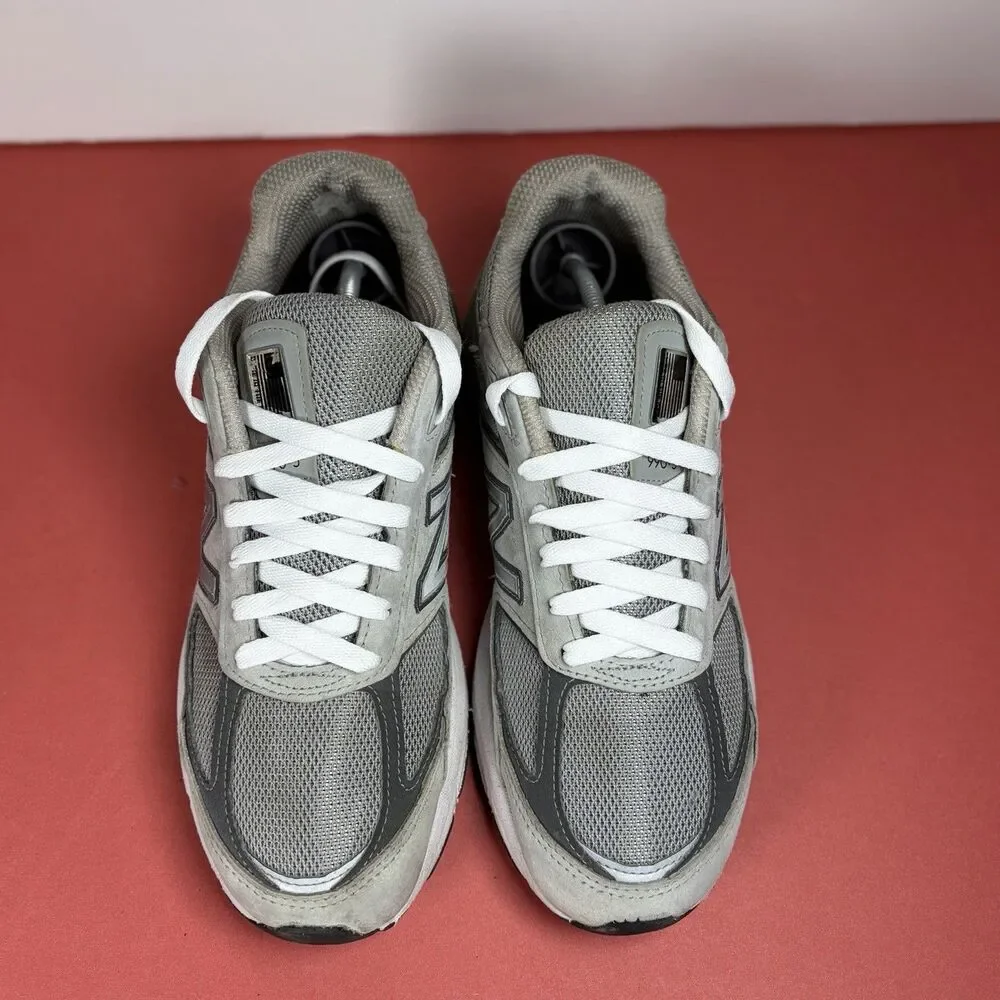 New Balance 990V5 Gray White Mens Size 9 Shoe Made in USA Castlerock